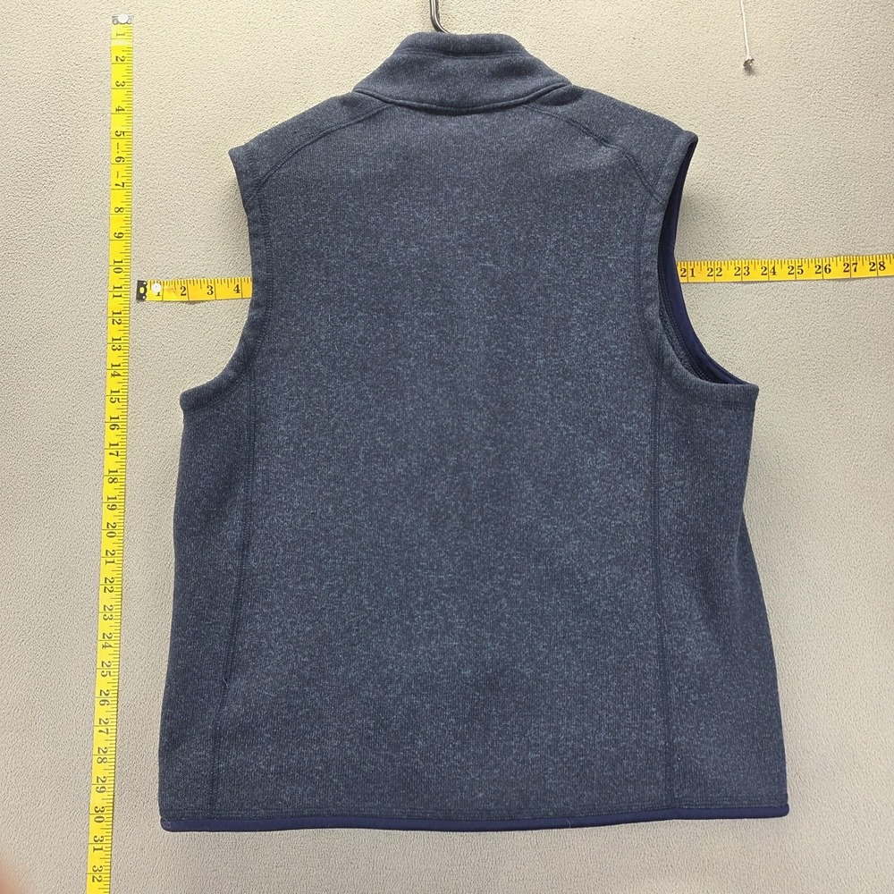 Patagonia Vest Mens Large Blue Better Sweater Fleece Full Zip Pockets Outdoor - Picture 2 of 8